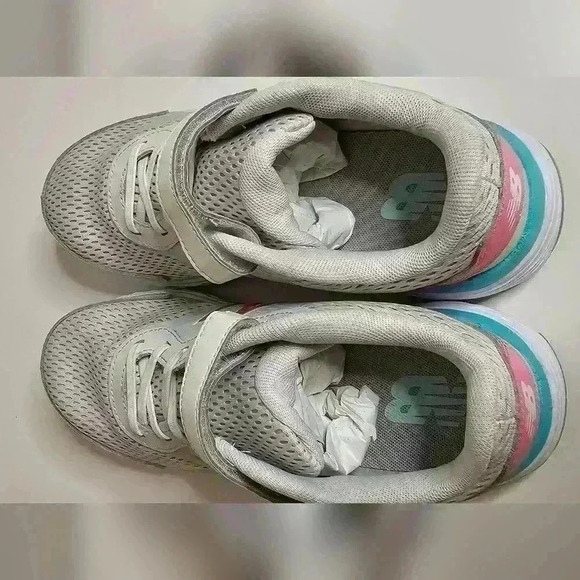 NWOT New Balance Abzorb Gray Pink Teal Sneakers Size 5 - Picture 5 of 7